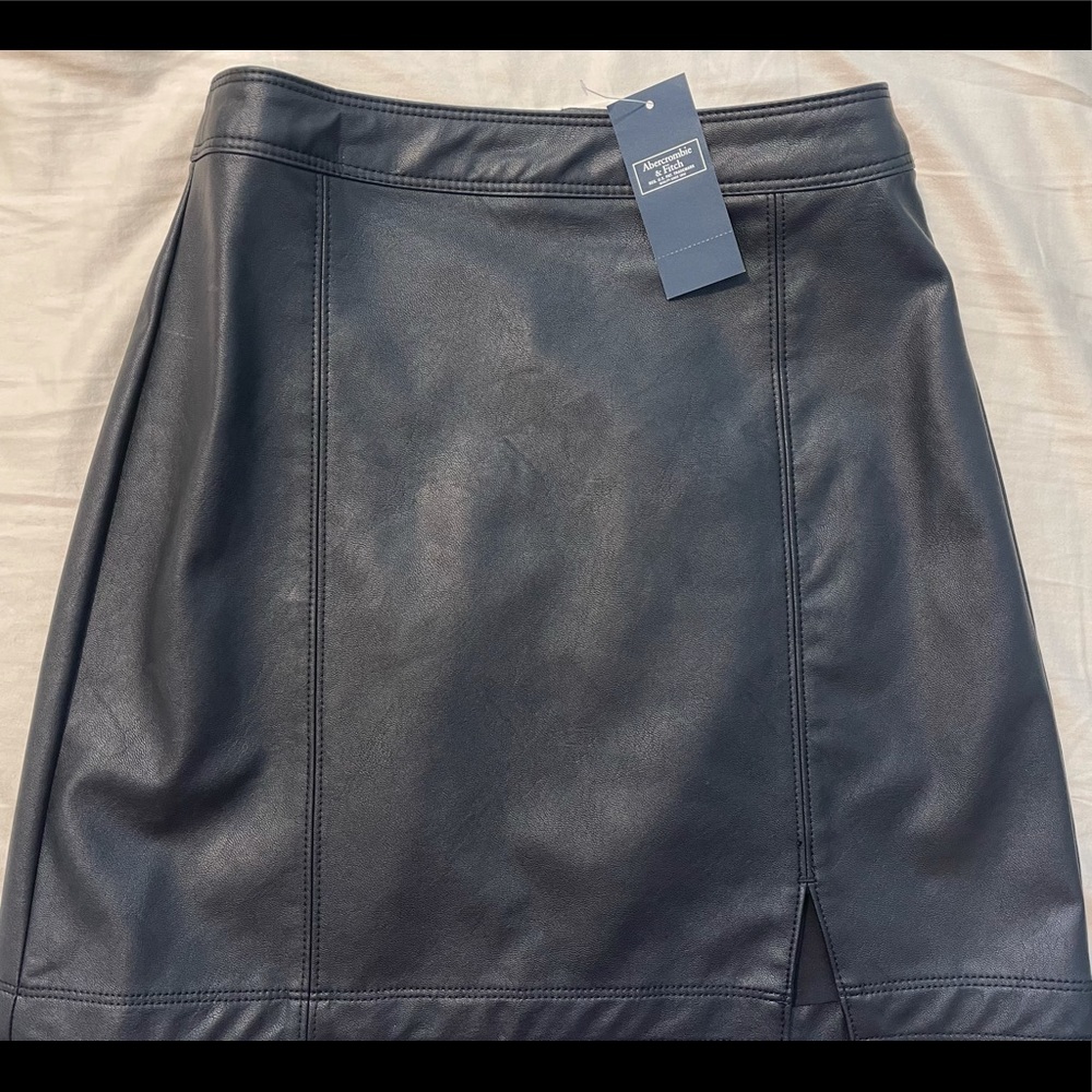 Faux Leather Mini Skirt